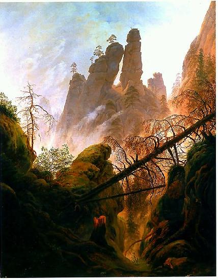 Caspar David Friedrich Felsenlandschaft im Germany oil painting art